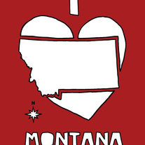 Montana love, 5x7 print