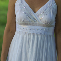Bridal Sash with Lace and Pearls  - Thumbnail 3