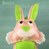 Felt  Easter Ornament - Quinnie the Rabbit