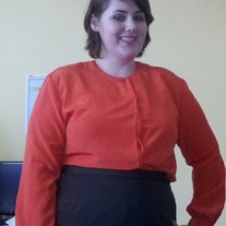 Chaus Orange Blouse Sz 16
