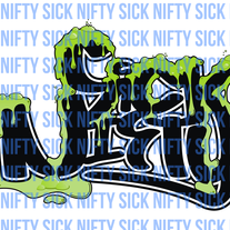 Green Goo Sticker (8.5 x 11in)