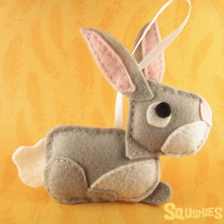 Felt Animal Easter Decoration - Benny the Bunny
