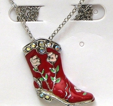 Cowboy boot necklace ~3 colors to choose from on Storenvy