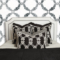Sandra Leaf Allover Pattern Wall Stencil Home Decor