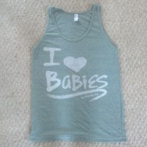 "I Heart BaBieS" Tri-Lemon Tank