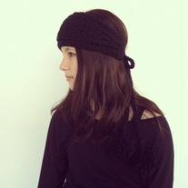 snow bunny earwarmers  (button or tie backs)