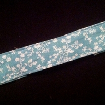 White on Teal