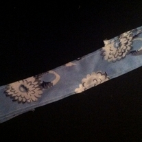 Blue with White Flowers