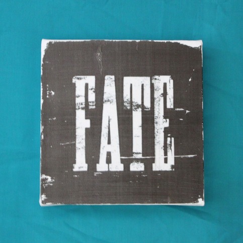 Subway Art Wall Hanging Canvas - FATE