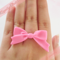 Simply Sweet Pink Bow Ring