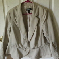 Lane Bryant Beige Blazer Sz 16