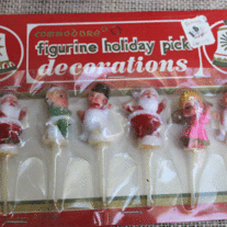 Christmas Decoration / Cupcake Picks NOS