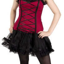 BITTER ROMANCE MELODIC STORM RED/BLACK DRESS