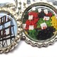 Seattle Fridge Magnet Set - A Sunny Day in Seattle - Bottle Cap Photo Magnets - Set of 5 - Thumbnail 3