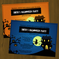 Haunted House Halloween Invitation