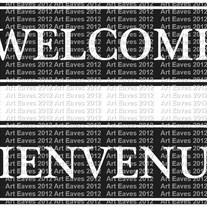 Welcome Door Decal Your Choice English or French