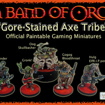 A Band of Orcs - Gore-Stained Axe Tribe Official Gaming Miniatures