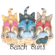 beach buns cat shirt
