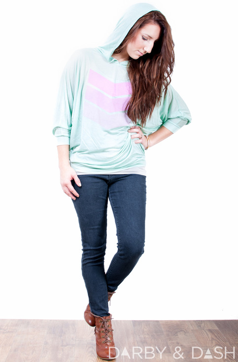 Chevron - Sheer Hoodie