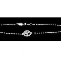 Peace Sign Bracelets - Silver