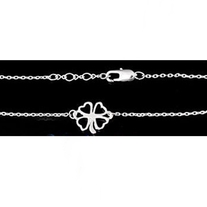 Clover Sign Bracelets - Silver - Thumbnail 1