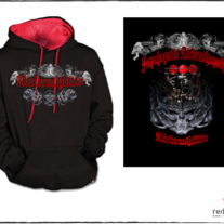 Hood black and red moteur