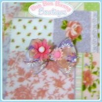 Purple & Pink Daisy Bow