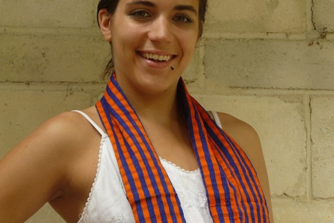 Cotton Orange and Blue Florida Gator Scarf