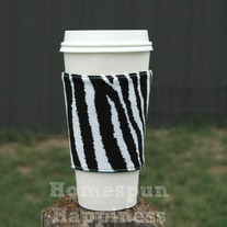 Coffee Cozy ~ Zebra