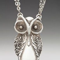 Sterling Silver OWL Pendant Necklace