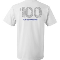 SMBInfluencer Champion White T-Shirt (Top 100 on Back)
