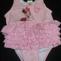 MINNIE MOUSE SWIM SUIT-DISNEY-SIZE 6-9 MONTHS
