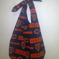 Chicago Bears Cotton Print Handmade Tie Bag