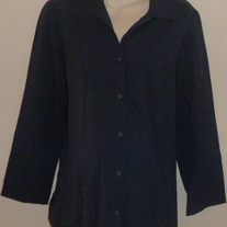Navy Blue Shirt/Jacket-Motherhood Maternity Size Large