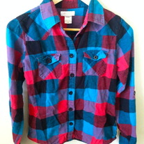 Blue and Red O'neill Flannel Shirt