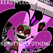JHONEN VASQUEZ GIR INVADER ZIM SIGNED AUTOGRAPHED PHOTO