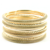 Gold Stackable Bracelets