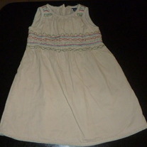 Khaki Corduroy Dress-Baby Gap Size 2T