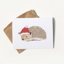 Holiday Hedgehog Card
