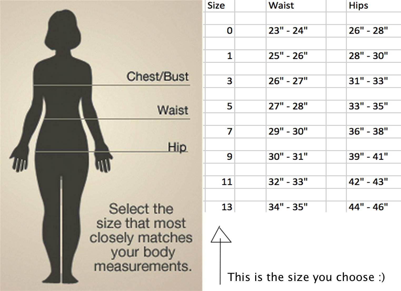 size guide levi's