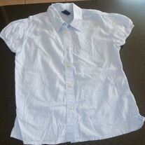 Blue Striped Shirt-Gap Kids Size 7-8
