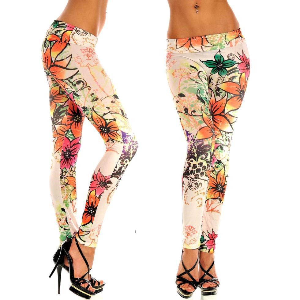 Rose Floral Print Leggings,sexy legging L001 on Storenvy