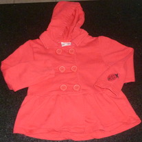 Red Hooded Coat-Koala Kids Size 48 Months