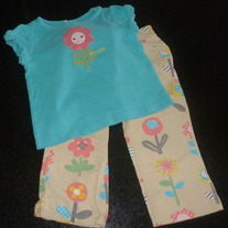 Flower Pant Set-Gymboree Size 18-24 Months