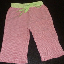 Red/White/Green Pants-Mudpie Size 0-6 Months