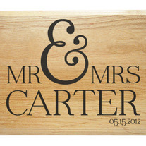 Mr & Mrs Personalized Plaque
