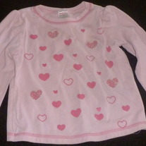 LS Pink Shirt with Hearts-Gymboree Size 4T