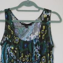 Fever Sleeveless Ruffle Blouse