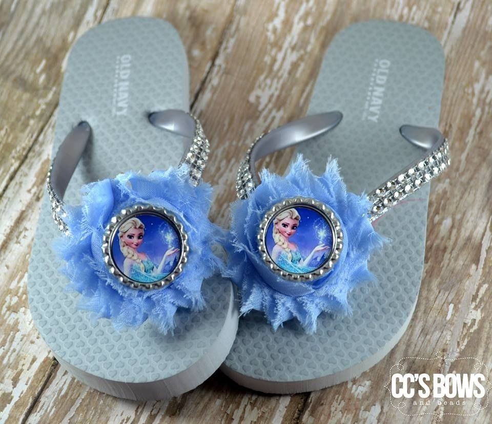 elsa frozen flip flops