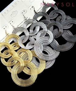 Interlock Hoop Earrings - Assorted